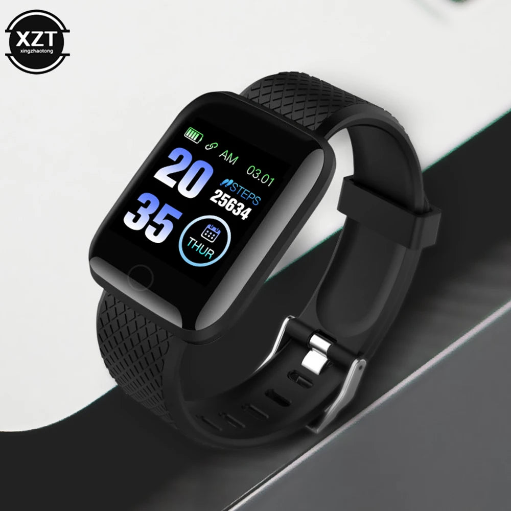 116 Plus Smart Watch Wristband Sports Fitness Blood Pressure Heart Rate Call Message Reminder Pedometer D13 Watch USB Charging