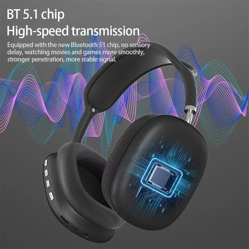 P9 Wireless Bluetooth Headset Outdoor Sports Gaming Wireless Headphones with Mic Noise Cancelling Earbuds Bluetooth Earphones (Copy)