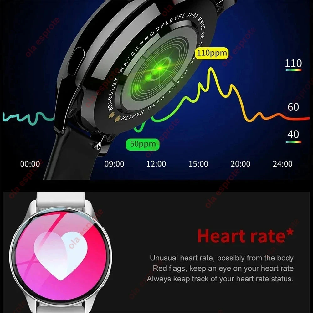 2024 New in Smartwatch 6 Men Full Touch Blood Pressure Blood Oxygen Bluetooth Call Sports Smart Watch Men Women For Android IOS